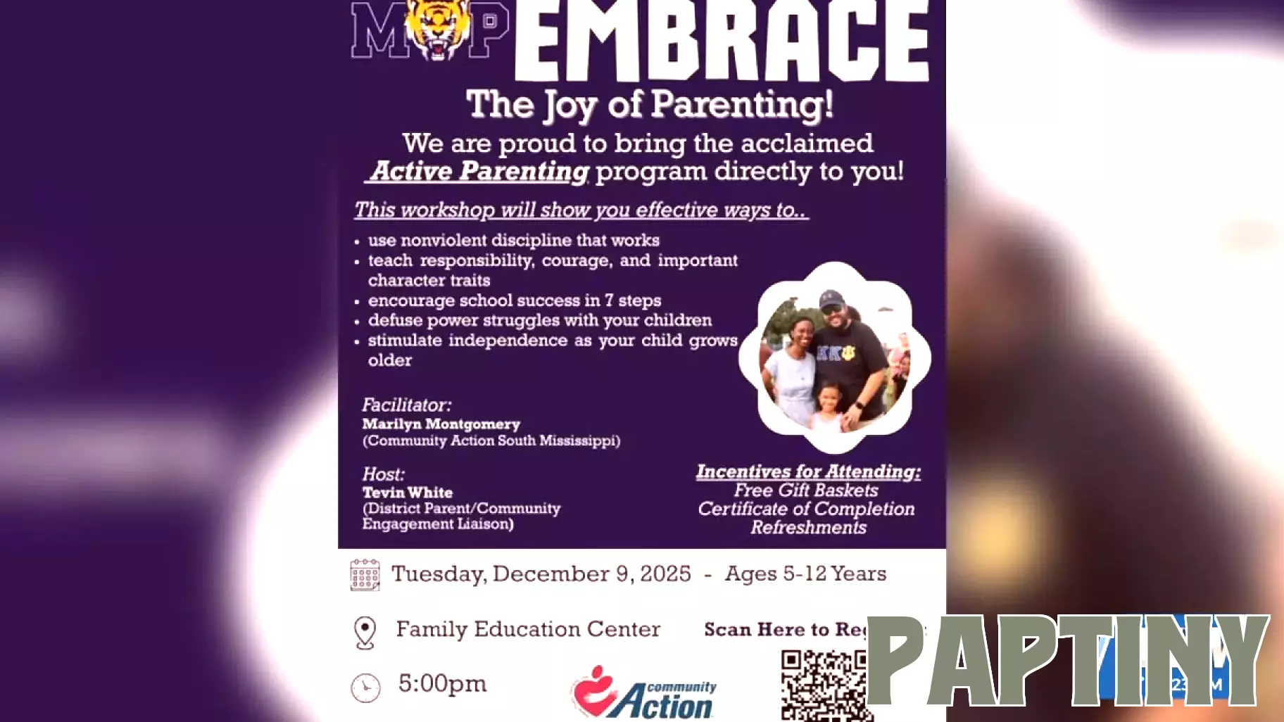 Active Parenting Workshop Set for Moss Point