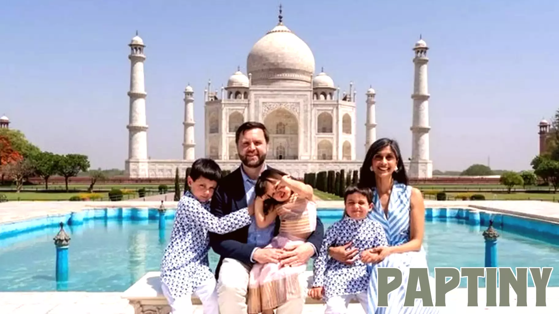 JD Vance Faces Family Photo Challenge at the Taj Mahal
