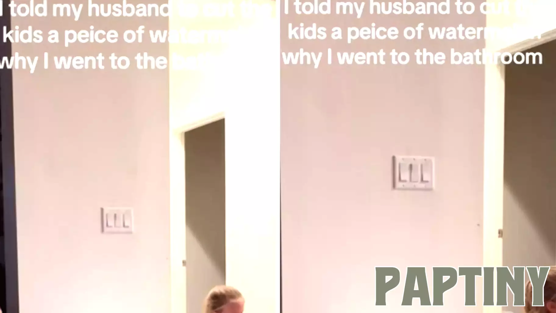 Surprising Parenting Style: Mom's Reaction to Husband's Watermelon Cutting