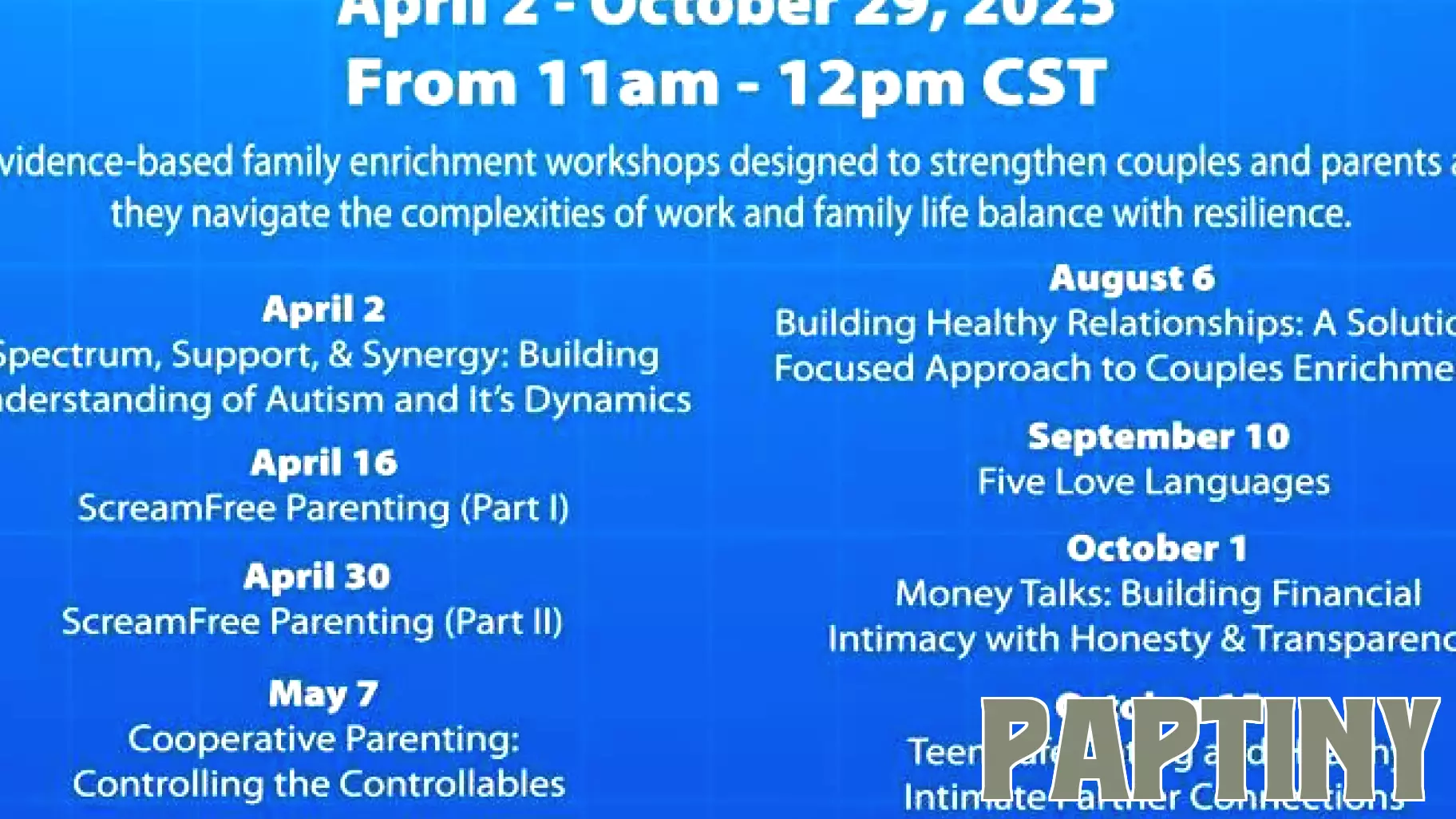 Thriving Families Series: Mastering Cooperative Parenting