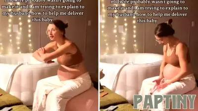 Gen Z Mother Takes Charge as Midwife Delays Arrival